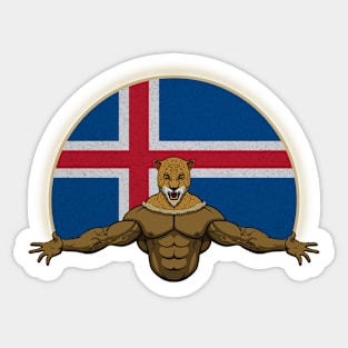 Cheetah Iceland Sticker